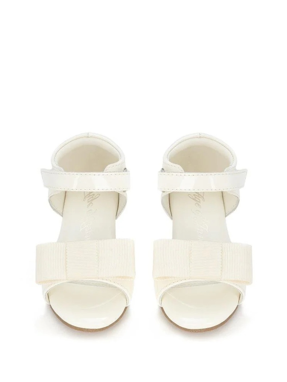 Girls White Patent Bow Sandals - Mary Sandals in Patent Leather Kids size 25